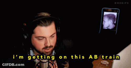 Man Sitting At Microphone With H3tv GIF