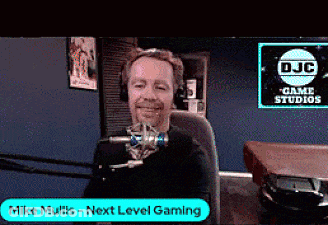 Man Sitting At Mike Mullis Next Level Gaming Microphone GIF