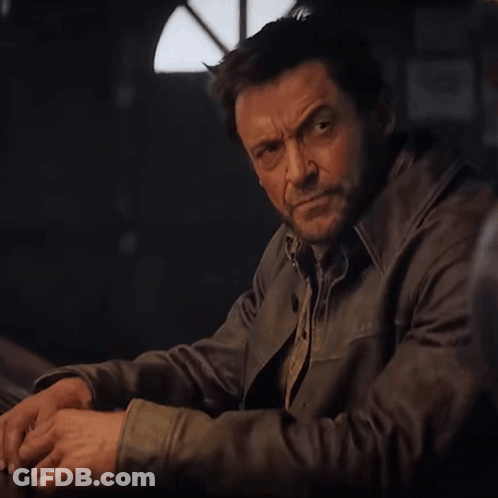 Man Sitting At Table Saying Look Lady I'm Not Interested GIF