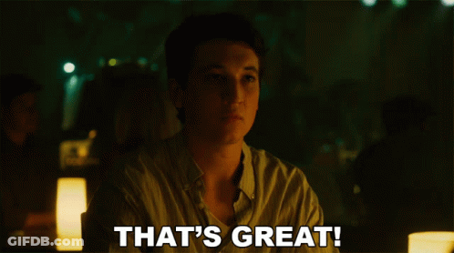 Man Sitting At Table Saying That's Great GIF