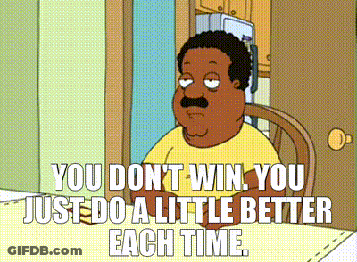 Man Sitting At Table Saying You Don't Win GIF
