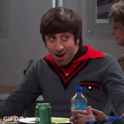 Man Sitting At Table With Soda And Food Saying Yes GIF