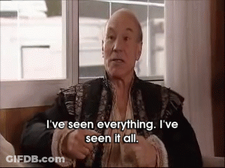 Man Sitting At Window Saying I've Seen Everything I've Seen It All GIF