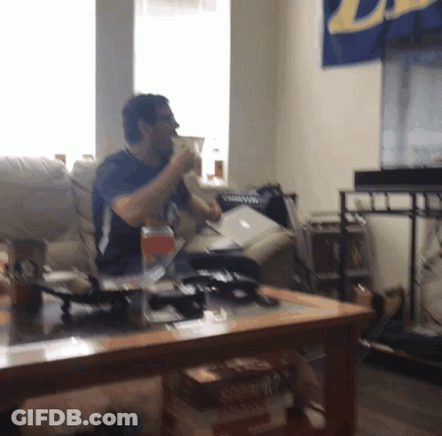 Man Sitting At Yamaha Sign GIF