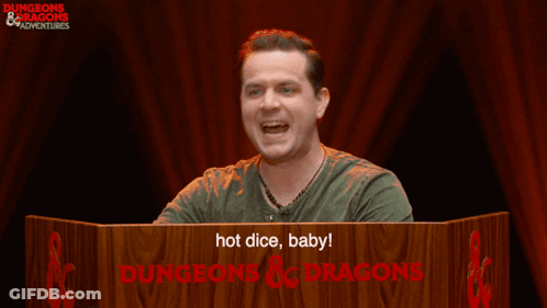 Man Sitting Behind Dungeons & Dragons Podium GIF