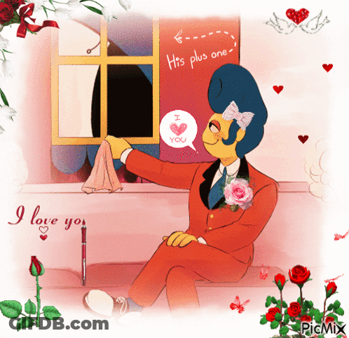 Man Sitting By Window Saying I Love You GIF