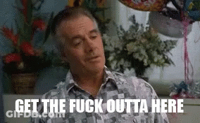 Man Sitting By Window With Balloons And Flowers GIF