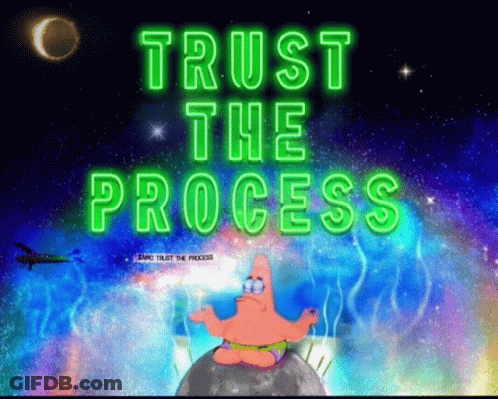 Man Sitting Crossed Fingers GIF