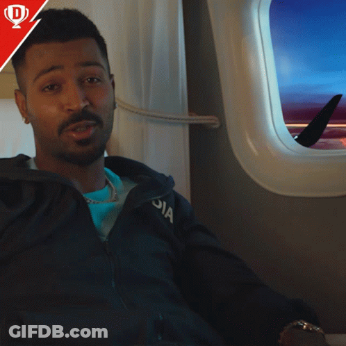 Man Sitting In Airplane Dream Big GIF