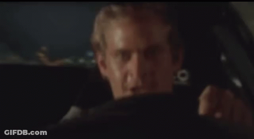 Man Sitting In Back Seat Of Car At Night GIF