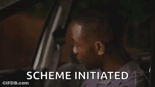 Man Sitting In Back Seat Scheme Initiated GIF