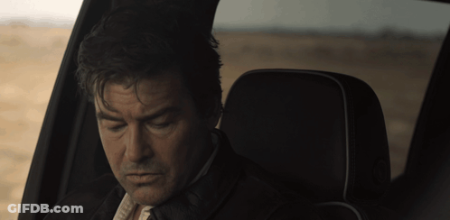 Man Sitting In Back Seat With Eyes Closed GIF