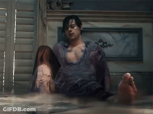 Man Sitting In Bathtub GIF