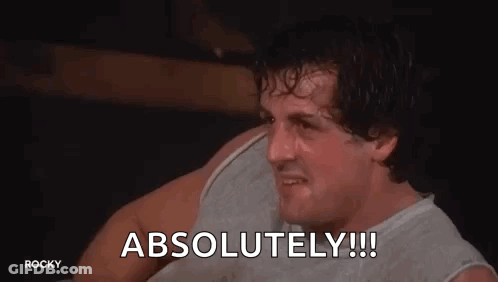 Man Sitting In Boxing Ring Saying Absolutely GIF