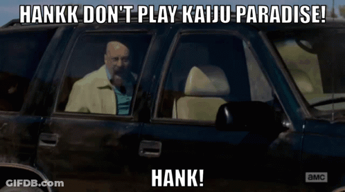 Man Sitting In Car Hankk Don't Play Kaiju Paradise GIF