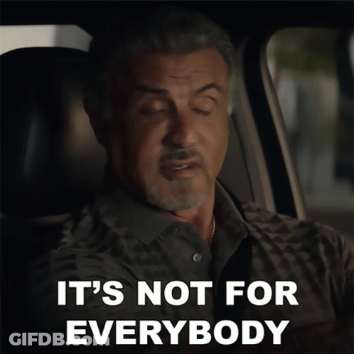 Man Sitting In Car It's Not For Everybody GIF