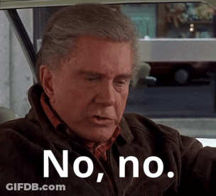 Man Sitting In Car Saying No No GIF