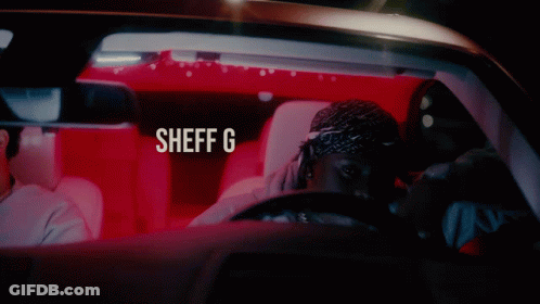 Man Sitting In Car Saying Sheff G GIF