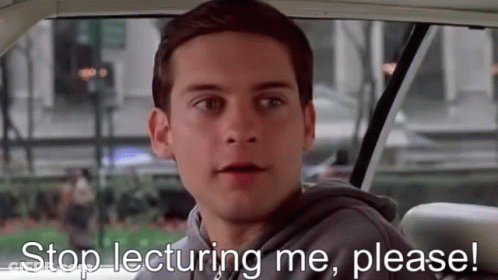 Man Sitting In Car Saying Stop Lecturing Me Please GIF