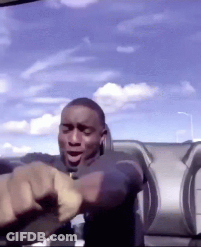 Man Sitting In Car With Eyes Closed GIF