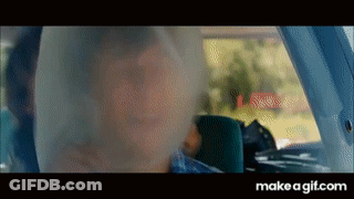 Man Sitting In Car With Smoke GIF