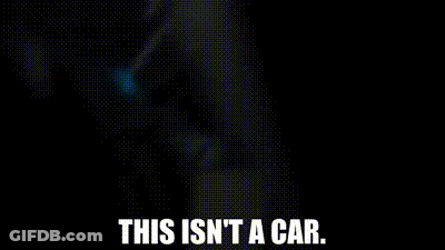 Man Sitting In Car With This Isn't A Car GIF