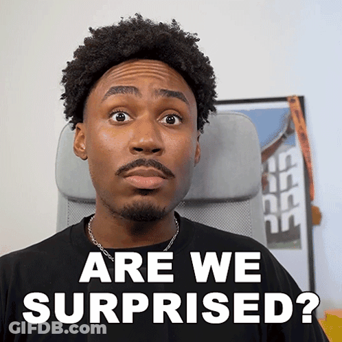 Man Sitting In Chair Are We Surprised GIF