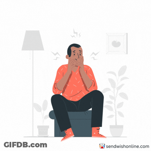 Man Sitting In Chair I'm Feeling Totally Relaxed GIF