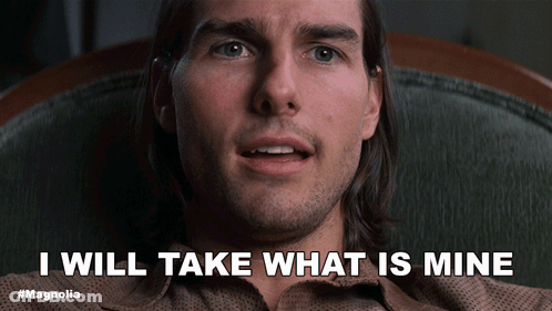 Man Sitting In Chair I Will Take What Is Mine GIF