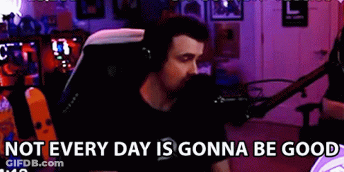 Man Sitting In Chair In Front Of Microphone In Recording Studio GIF