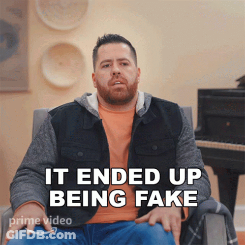 Man Sitting In Chair It Ended Up Being Fake GIF