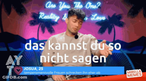 Man Sitting In Chair Saying Das Kannst Du So Nicht Sagen GIF