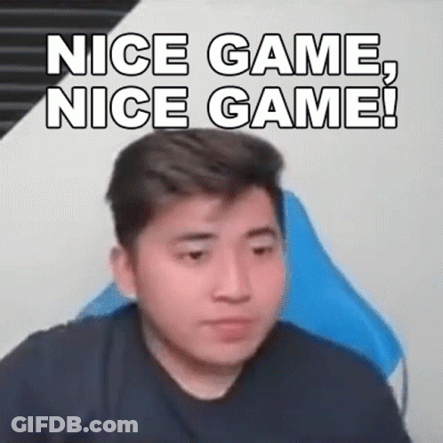 Man Sitting In Chair Saying Nice Game Nice Game GIF