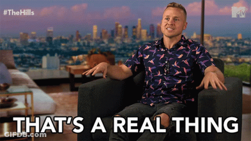 Man Sitting In Chair Saying That's A Real Thing GIF