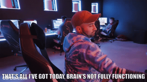 Man Sitting In Chair Saying That's All I've Got Today GIF