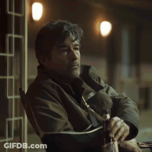 Man Sitting In Chair Saying Where Did You Hear That GIF