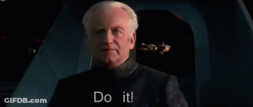 Man Sitting In Chair With Do It On Face GIF
