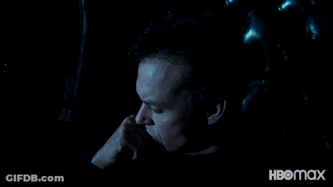 Man Sitting In Chair With HBOMax Logo GIF