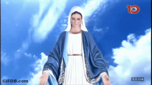 Man Sitting In Chair With Jesus Standing Next To Him Unamonos En Oracion Por El Papa GIF