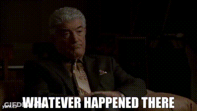 Man Sitting In Chair With Whatever Happened There GIF