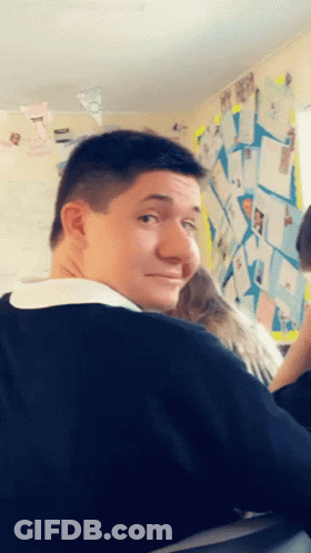 Man Sitting In Classroom GIF
