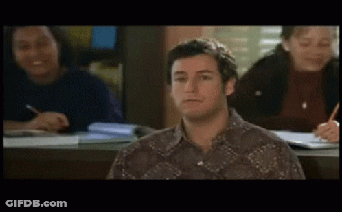 Man Sitting In Classroom With Group GIF