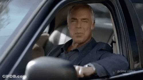 Man Sitting In Driver's Seat GIF