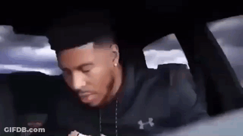 Man Sitting In Driver Seat Eyes Closed GIF