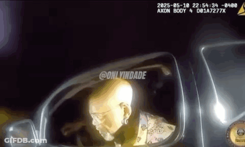 Man Sitting In Driver Seat Head Out Window GIF