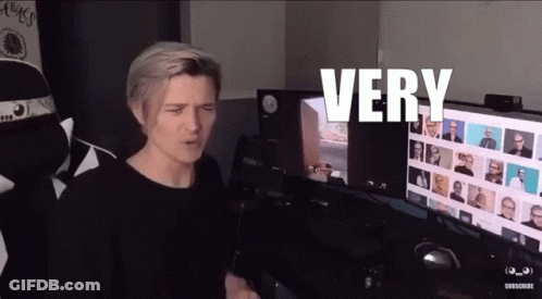 Man Sitting In Front Of Computer With Very GIF
