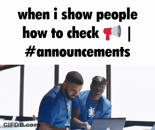 Man Sitting In Front Of Laptop Checking Announcements GIF