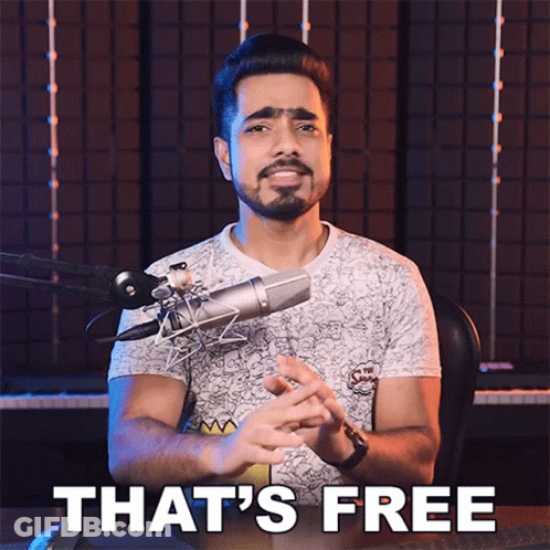 Man Sitting In Front Of Microphone Free GIF