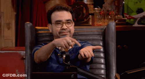 Man Sitting In Front Of Microphone Gimme GIF