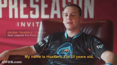 Man Sitting In Front Of Preseason Invitation Sign GIF